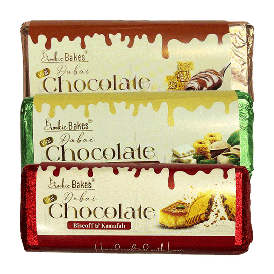 Brookie Bakes Kanafah Chocolate 30-Pack featuring vibrant packaging with images of delicious chocolate treats from The King Of Vapes