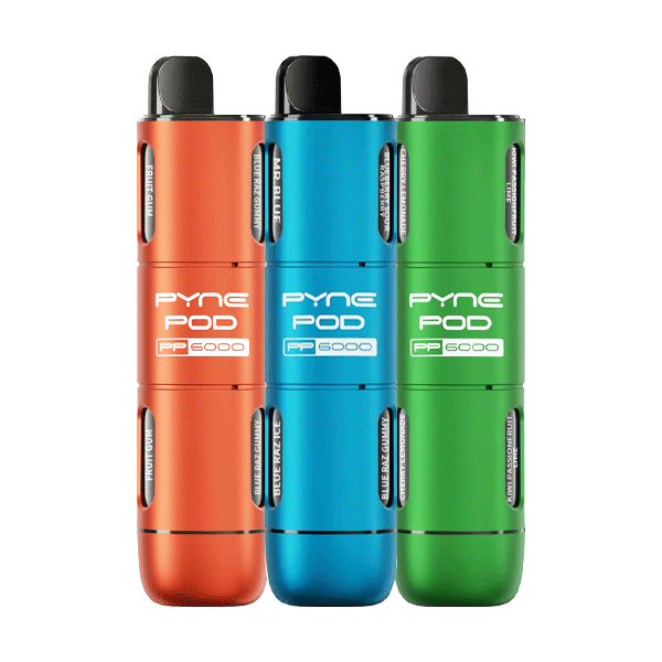pine pod vape Pyne Pod 6 in 1 PP6000 Disposable Vape Pod | 5-Pack – The King of Vapes
