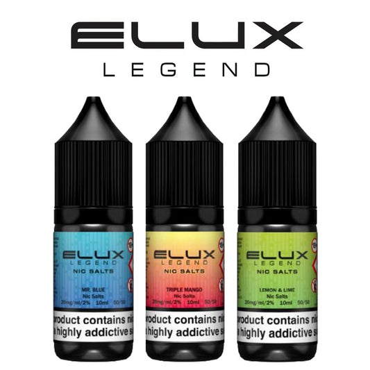 Elux Legend Nic Salt E-Liquids | Pack Of 10
