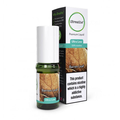 iBreathe 10ml Nicotine 18mg – Barren Leaf