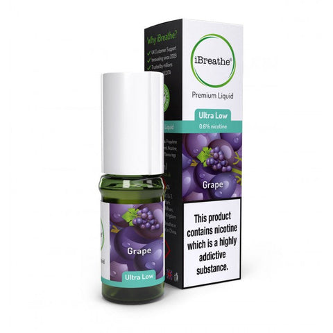 iBreathe 10ml Nicotine 18mg – Grape