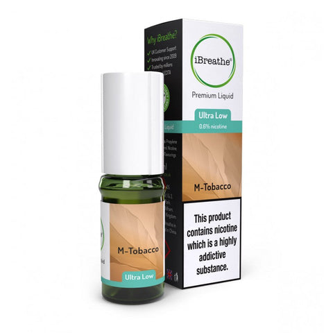 iBreathe 10ml Nicotine 18mg – M-Tobacco