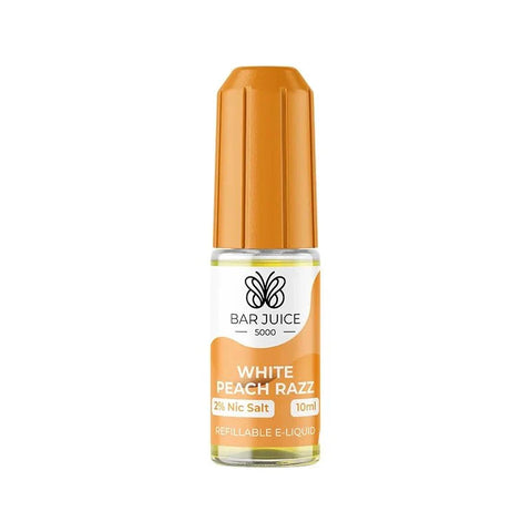 Bar Juice 5000 10ml Nic Salts – White Peach Razz