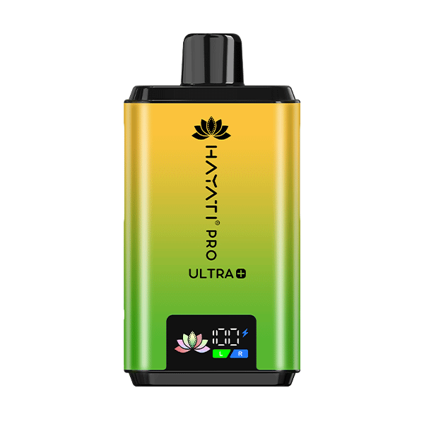 Hayati Pro Ultra Plus 25000 Prefilled Pod Vape Kit – Sour Apple / Juicy Peach