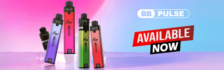 Higo BB Pulse 6000 Prefilled Pod Kit - Rechargeable 6000 puff vape available now in 30+ flavours. Wholesale and distribution at The King of Vapes UK.