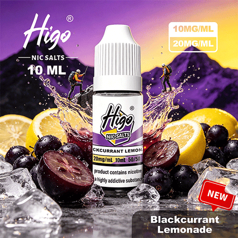 Higo 10ml Nic Salts – Blackcurrant Lemonade