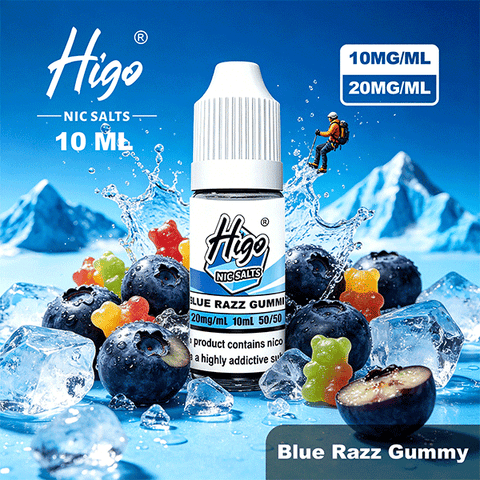 Higo 10ml Nic Salts – Blue Razz Gummy
