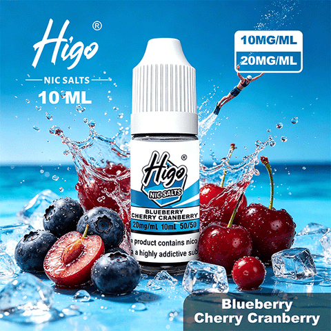 Higo 10ml Nic Salts – Blueberry Cherry Cranberry