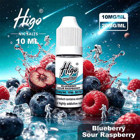 Higo 10ml Nic Salts – Blueberry Sour Raspberry