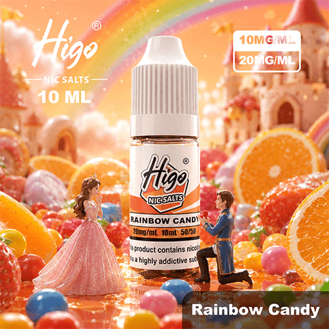 Higo 10ml Nic Salts – Rainbow Candy