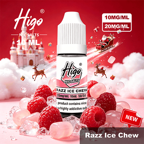 Higo 10ml Nic Salts – Razz Ice Chew