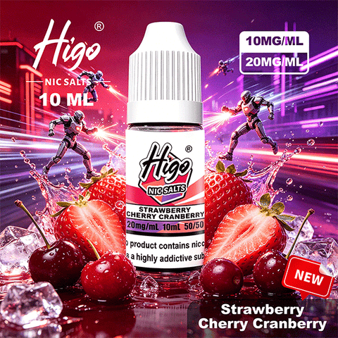Higo 10ml Nic Salts – Strawberry Cherry Cranberry