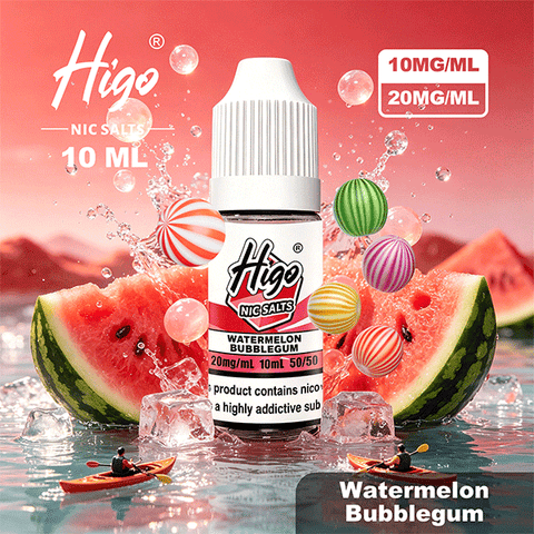 Higo 10ml Nic Salts – Watermelon Bubblegum