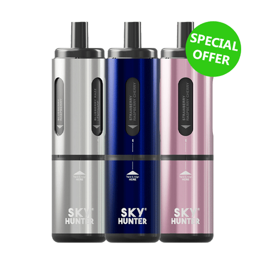 Sky Hunter Twist Slim 4 in 1 2600 Disposable Vape Pod | 5-Pack