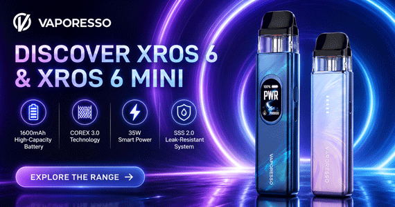 Vaporesso XROS 6 Series pod kits wholesale banner