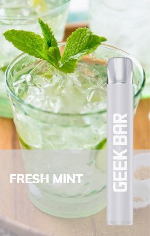 Exclusive Geek Bar E600 Fresh Mint Disposable Vape 20mg l Pack Of 10