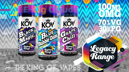 The King Of Vapes | KOV | Legacy Range | Vape Juice 100ml E-Liquid