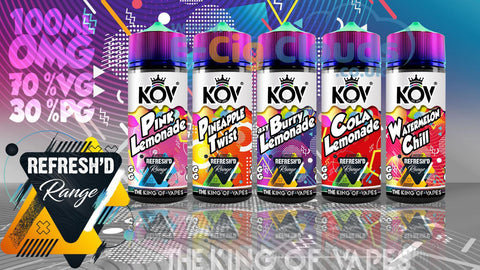 The King Of Vapes | KOV | Refresh'd Range | Vape Juice 100ml E-Liquid