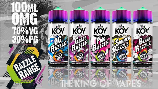 The King Of Vapes | KOV | Razzle Range | Vape Juice 100ml E-Liquid