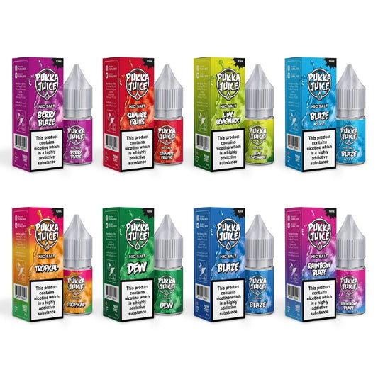 Pukka Juice Nicotine Salt 10ML E-Liquid Pack Of Ten
