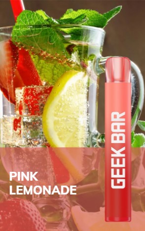 Exclusive Geek Bar E600 Pink Lemonade Disposable Vape 20mg l Pack Of 10