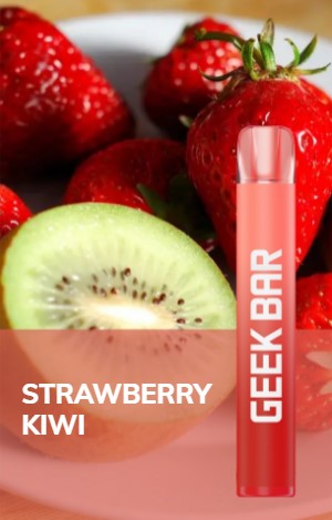 Exclusive Geek Bar E600 Strawberry Kiwi Disposable Vape 20mg l Pack Of 10