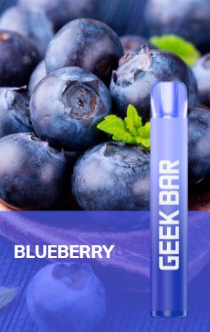 Exclusive Geek Bar E600 Blueberry Disposable Vape 20mg l Pack Of 10