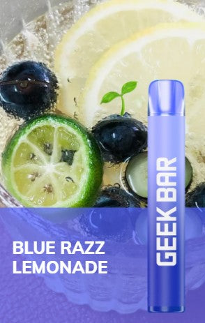 Exclusive Geek Bar E600 Blue Razz Lemonade Disposable Vape 20mg l Pack Of 10