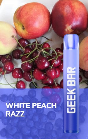 Exclusive Geek Bar E600 White Peach Razz Disposable Vape 20mg l Pack Of 10