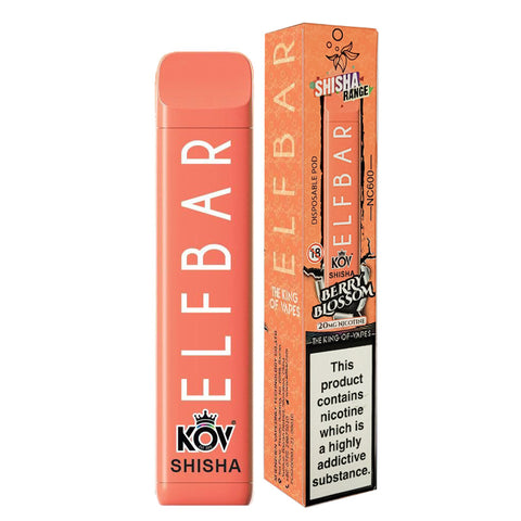 Elf Bar Shisha Berry Blossom Flavour NC600 Disposable Vape 20mg l Pack Of 10