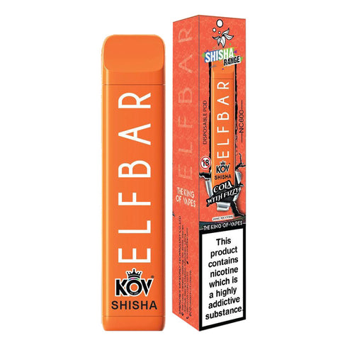 Elf Bar Shisha Cola With Fizzy Flavour NC600 Disposable Vape 20mg l Pack Of 10