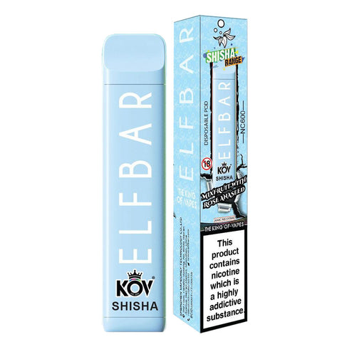 Elf Bar Shisha Mix Fruit With Rose Aniseed Flavour NC600 Disposable Vape 20mg l Pack Of 10