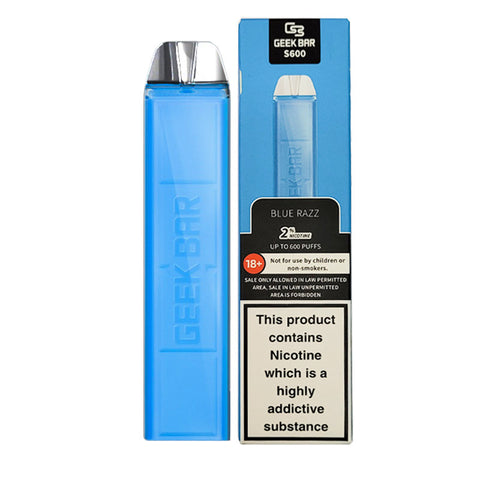 Geek Bar S600 Blue Razz Flavour Disposable Vape 20mg l Pack Of 10